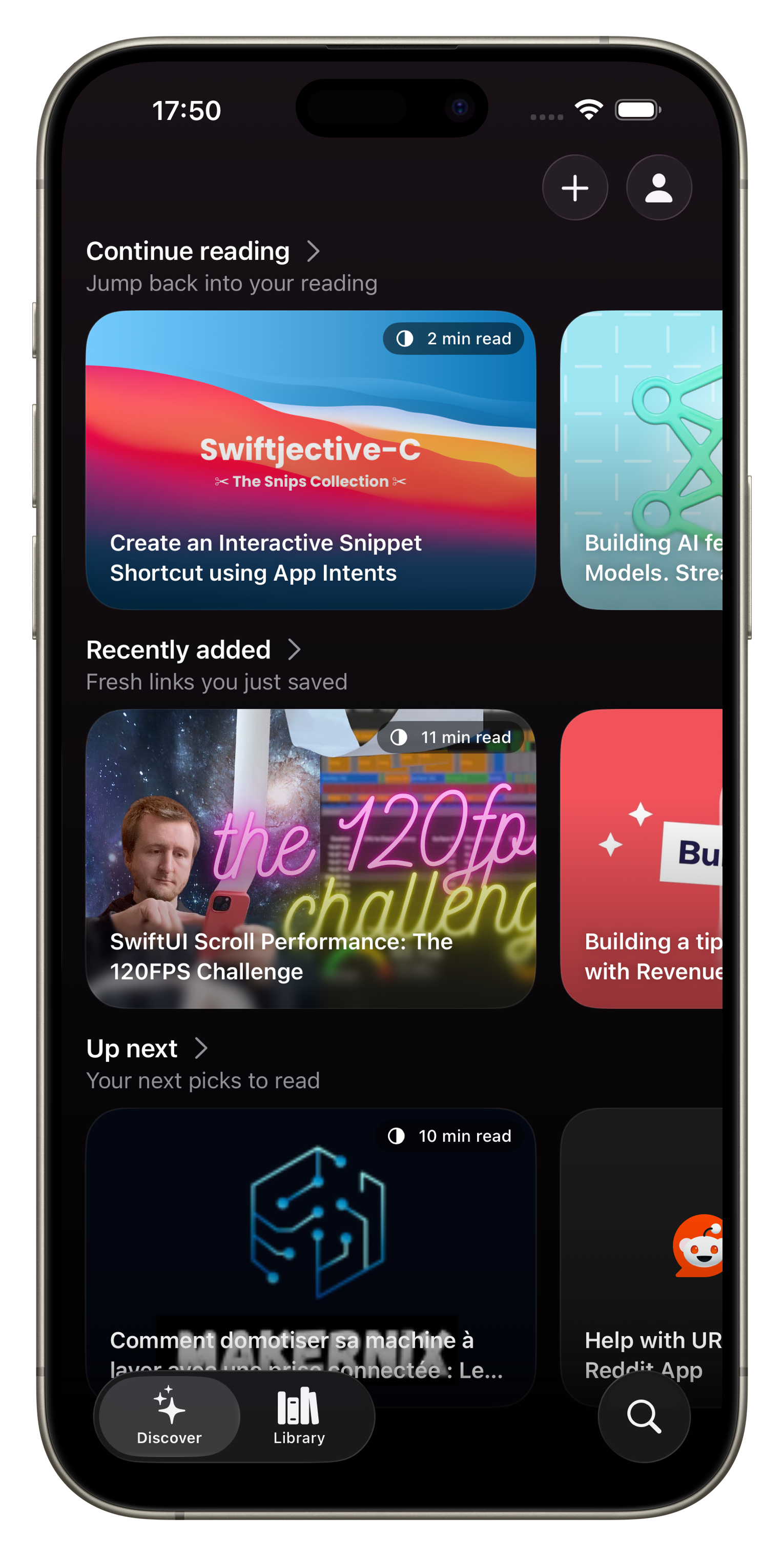 Search by title or URL Screenshot